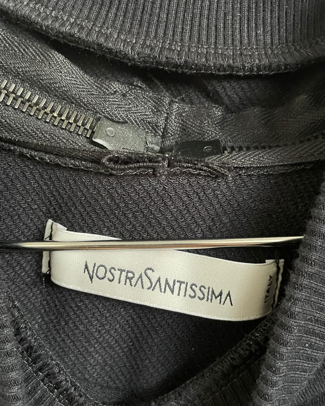 노스트라산티시마 지퍼 하이넥 레이어드 롱슬리브 상품이미지9