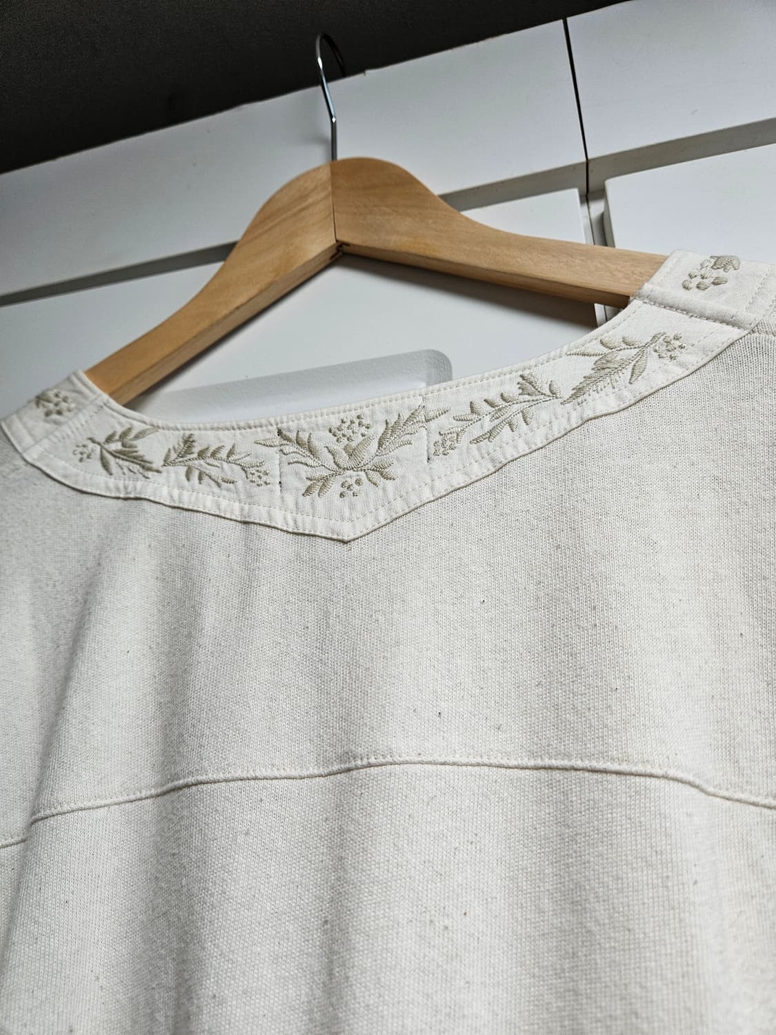 RRL 더블알엘 코튼 자수 헨리넥 판매합니다. (M) 상품이미지7