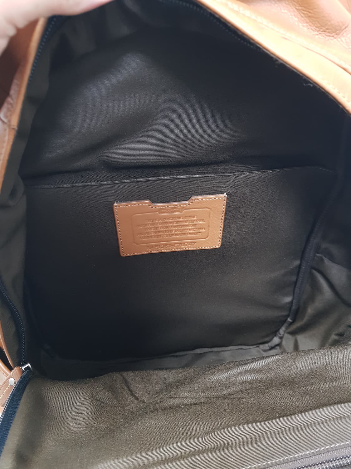 [정품] 코치 가죽 백팩 브라운 상품이미지9