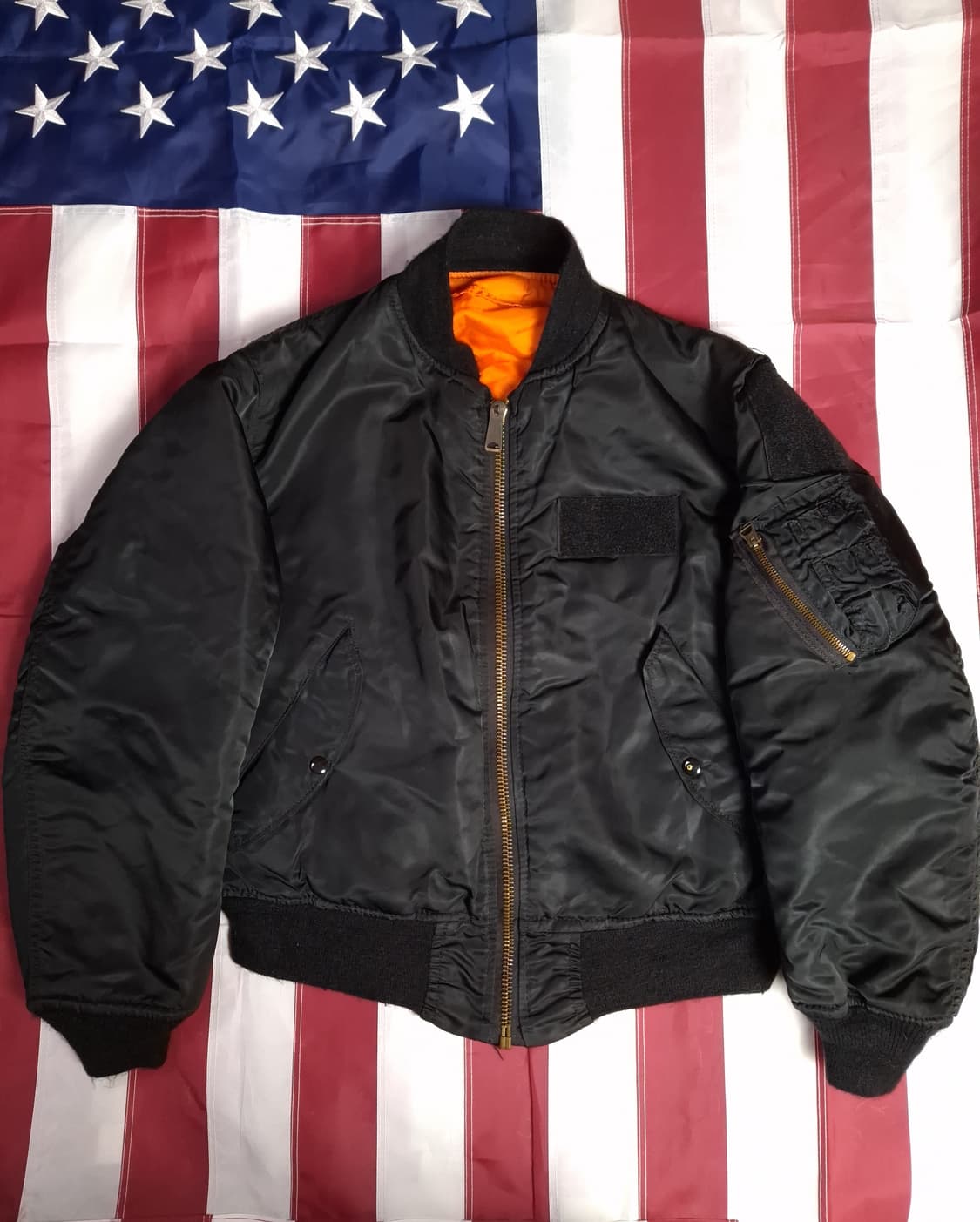 오리지날 90's 미국제조 알파사 미공군 민수용 MA-1 항공자켓 상품이미지1