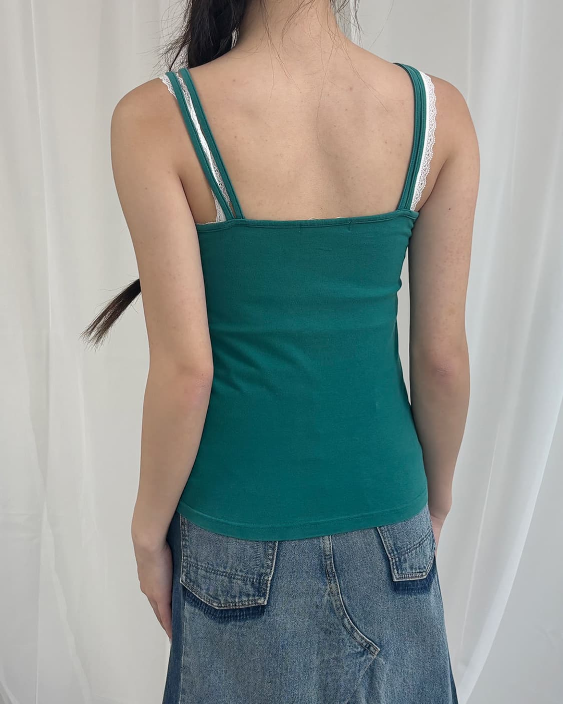 okinawa emerald lace sleeveless 상품이미지4