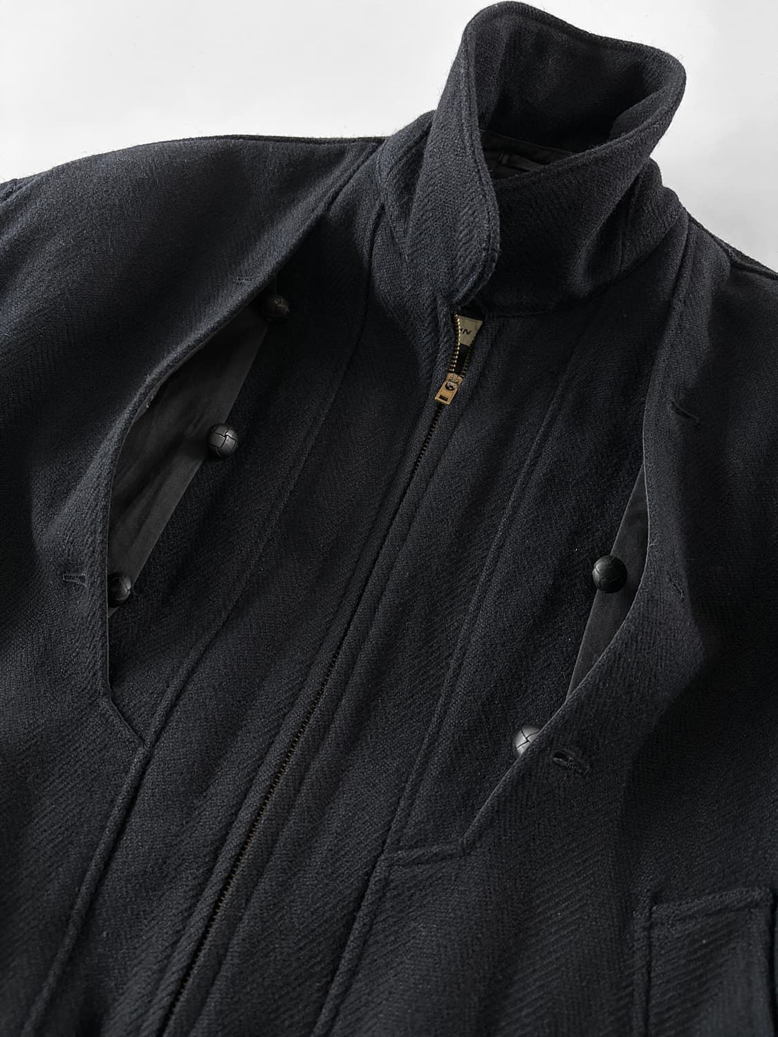 80~90s GRASS Men’s 헤링본 울 봄버 자켓 상품이미지5