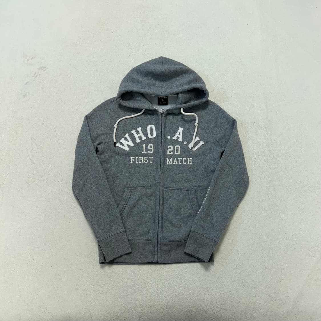 WHO.A.U Gray Hoodie Zip-up 상품이미지4