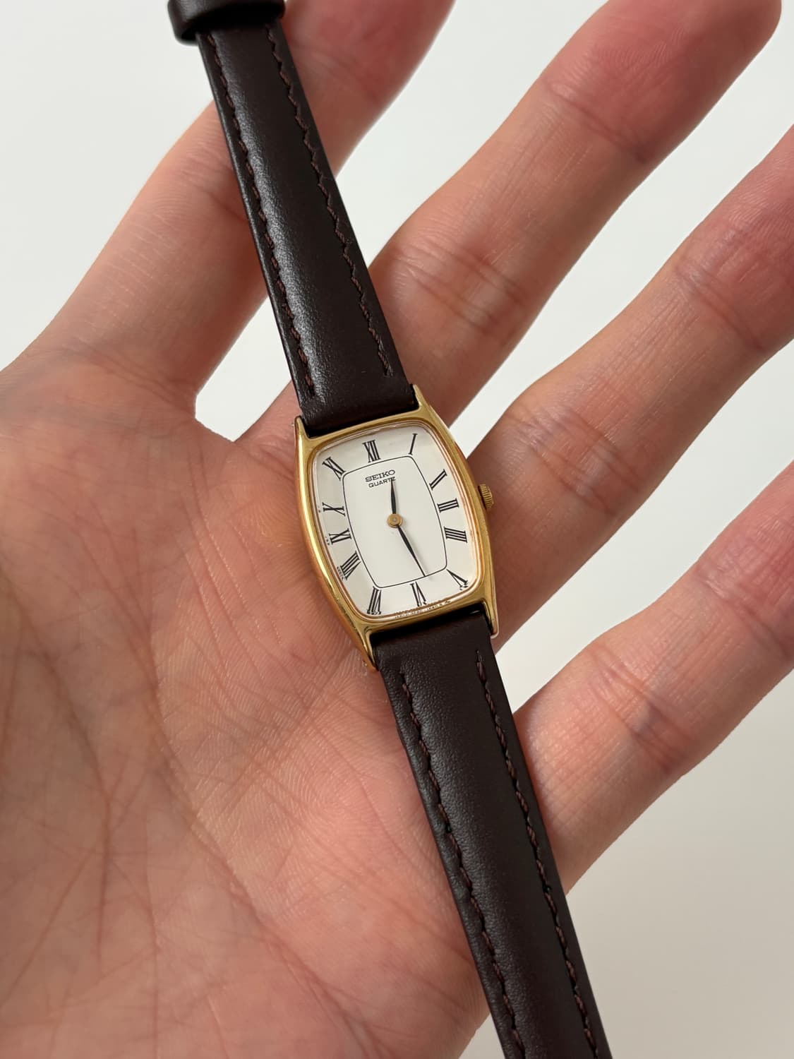 80s roman index gold tank ladies quartz 상품이미지1