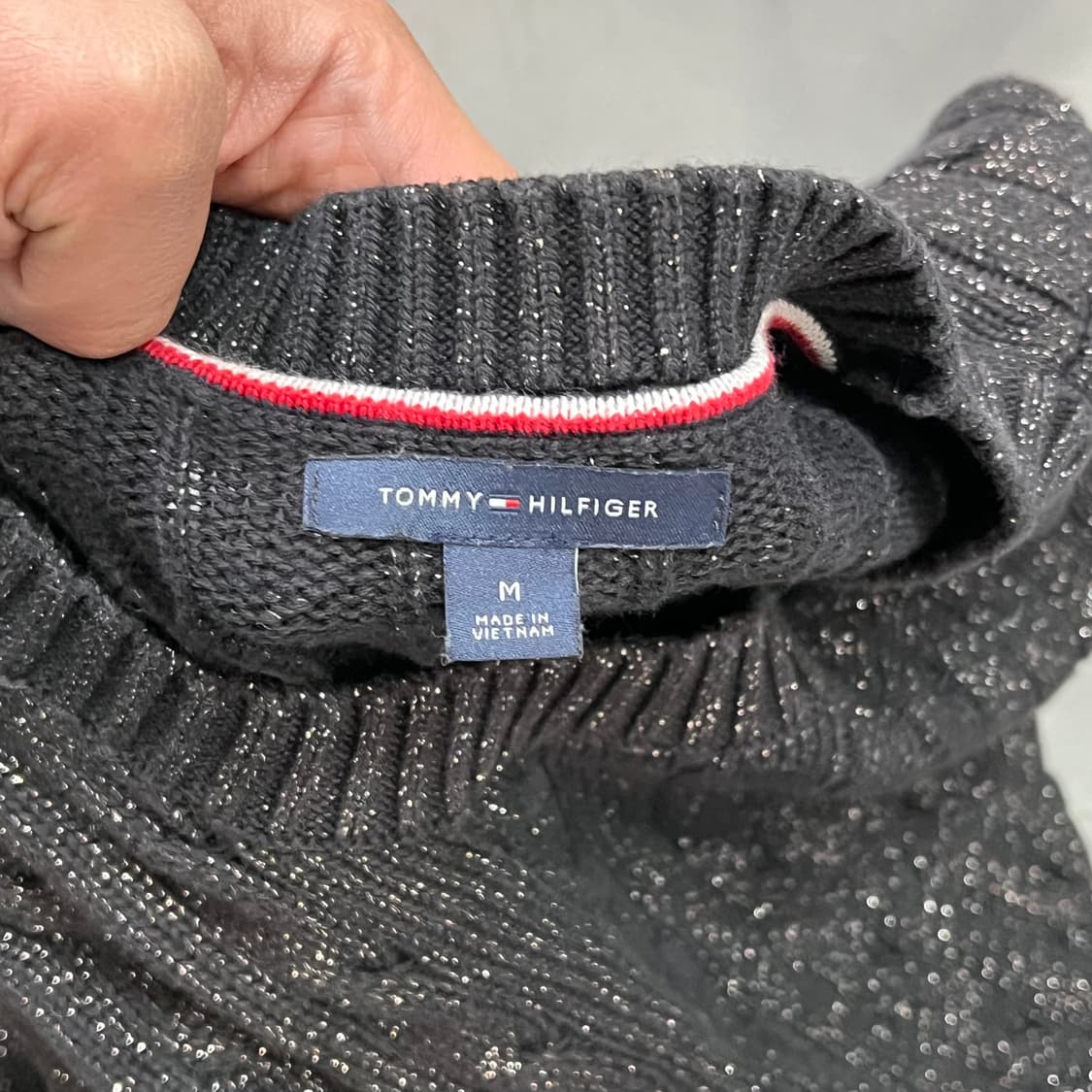  타미힐피거 글리터 꽈배기 니트 y15918 상품이미지6