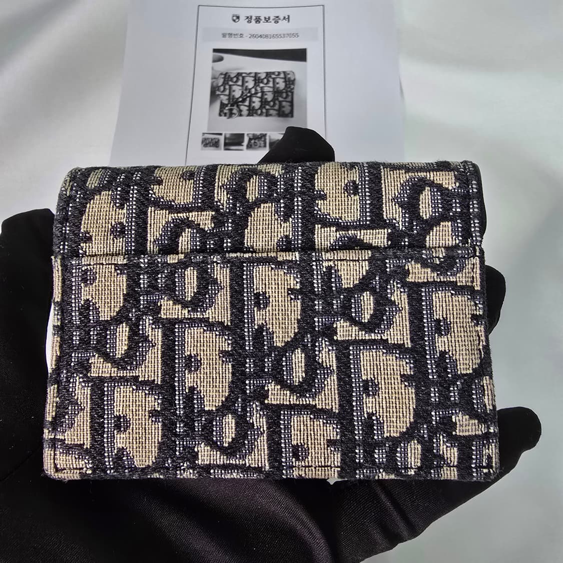 디올 오블리크 새들 카드지갑 상품이미지3