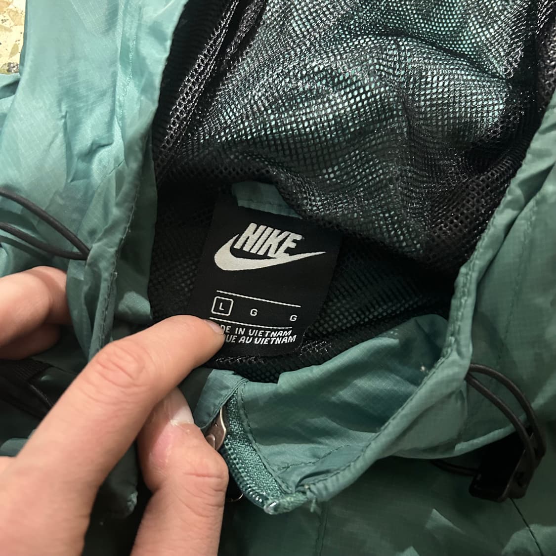 나이키(NIKE) 그린 빅로고 후드 바람막이 상품이미지6