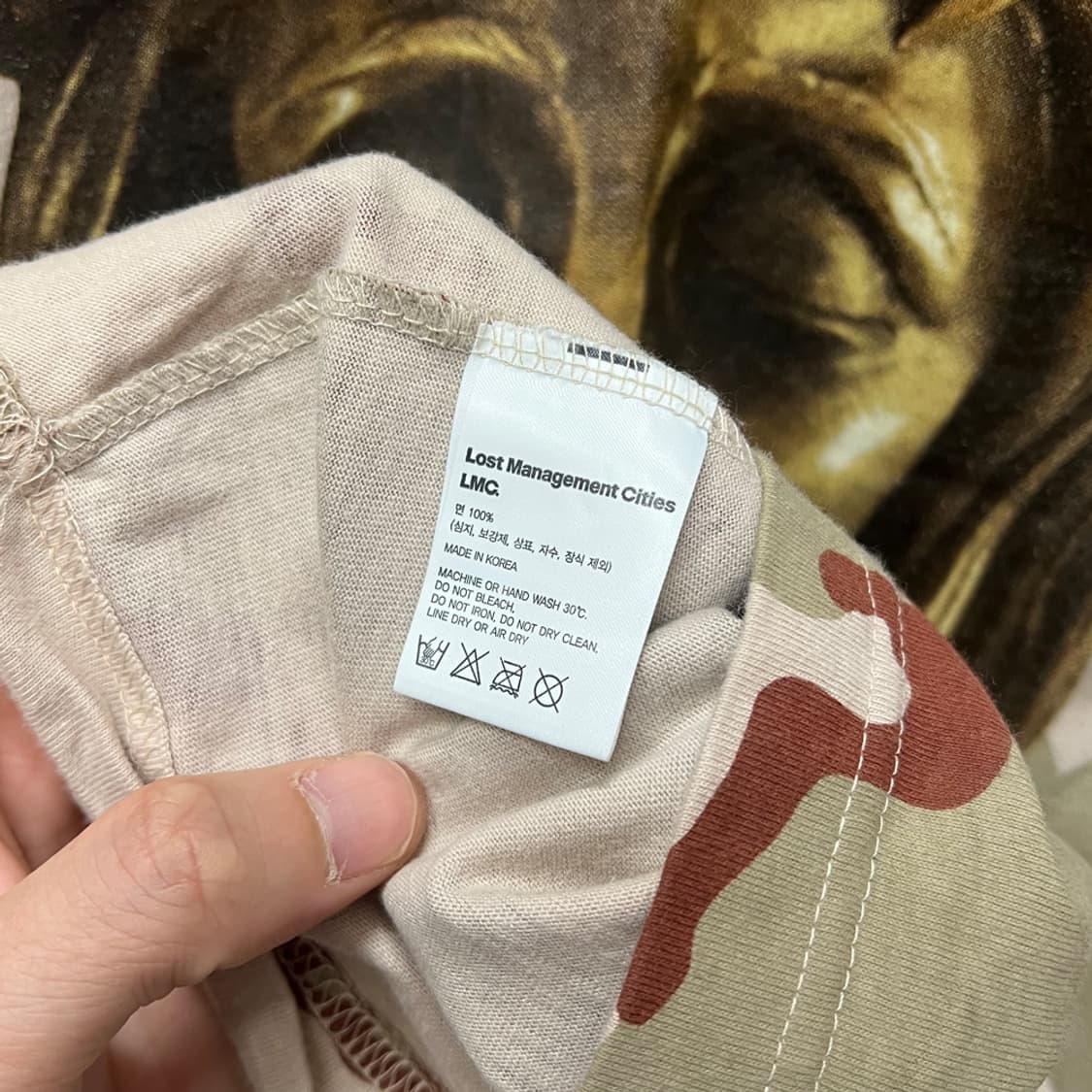 LMC 엘엠씨 THORNS BRONZE JESUS 카모 반팔티 M 상품이미지4