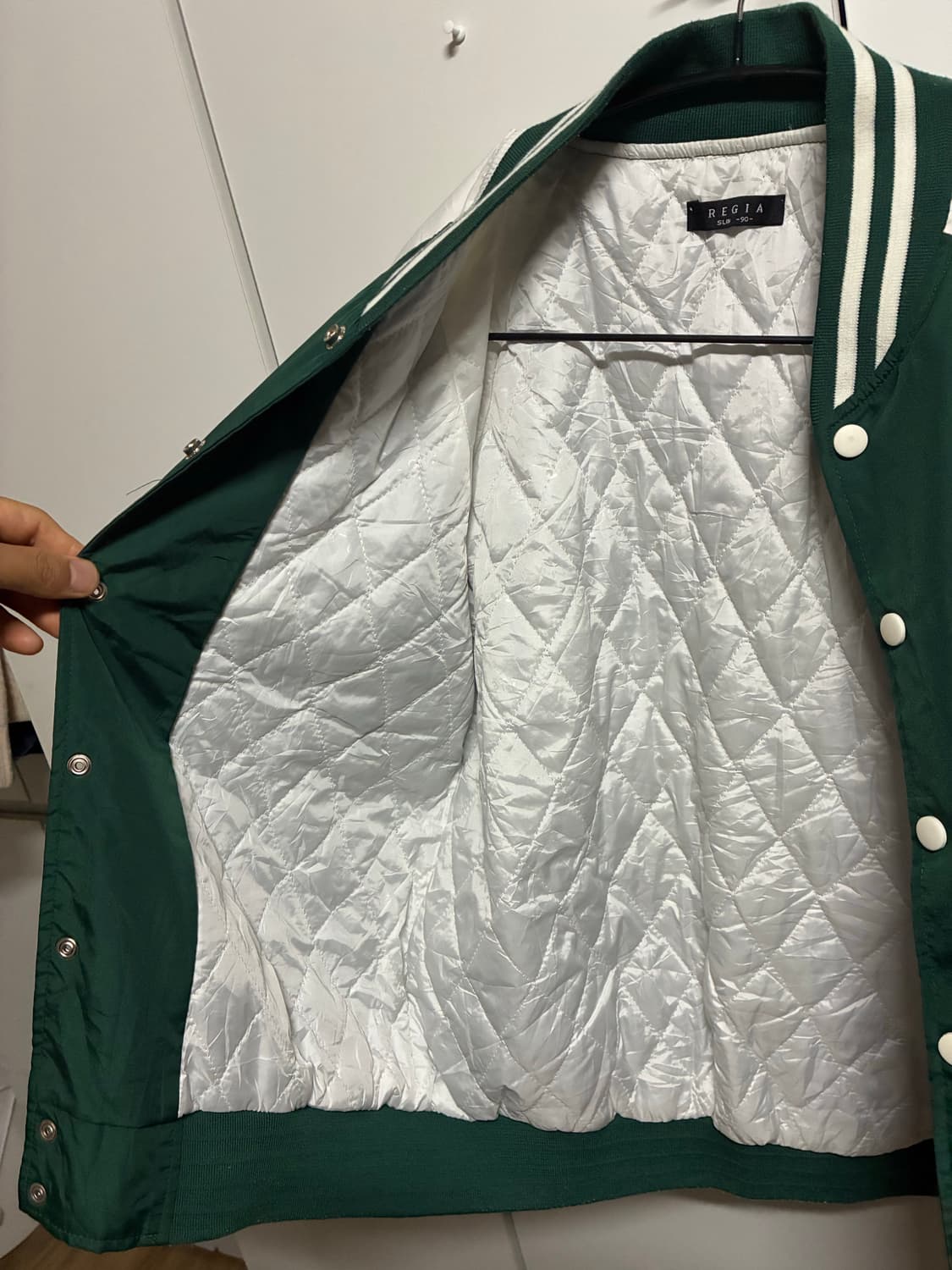 👕 REGIA 레지아 바시티 자켓 M/95 상품이미지6