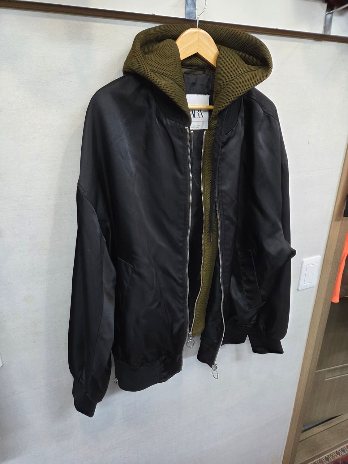 자라 후드 탈부착 항공자켓 L 오버핏  상품이미지9