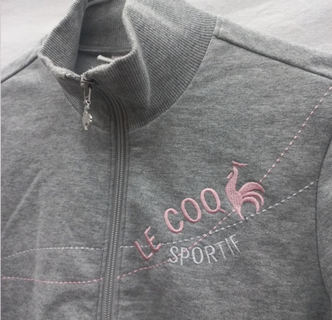 르꼬끄 스포르티브 집업 회색 (여90) 상품이미지4