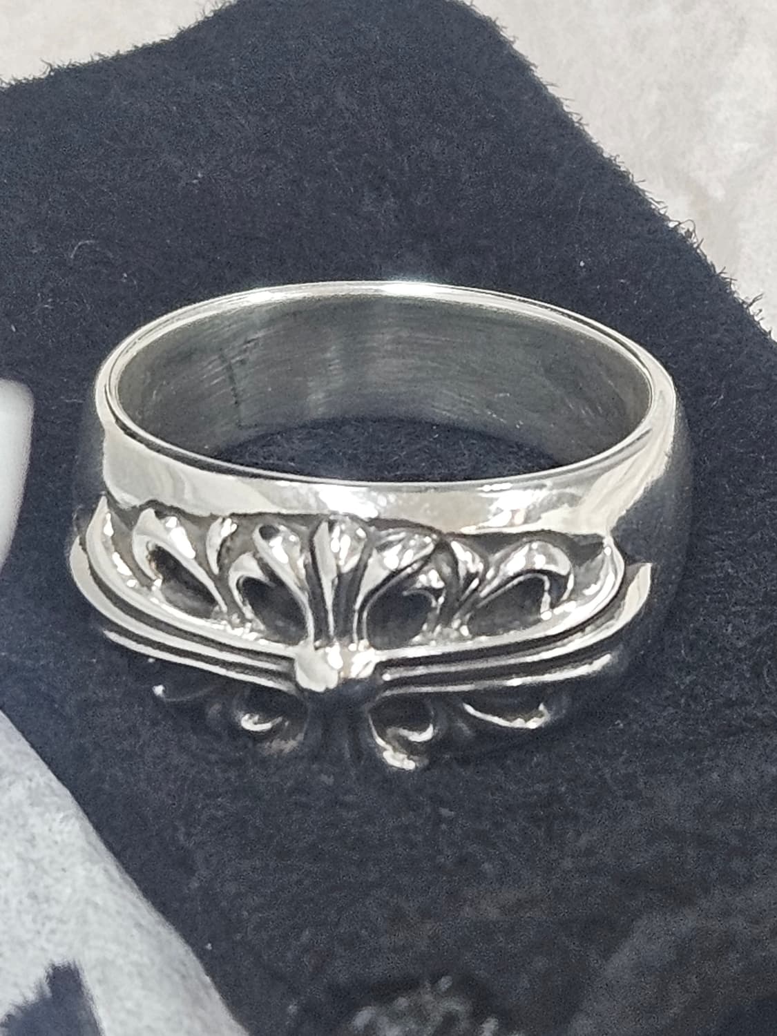 크롬하츠 플로랄 크로스 링 상품이미지1