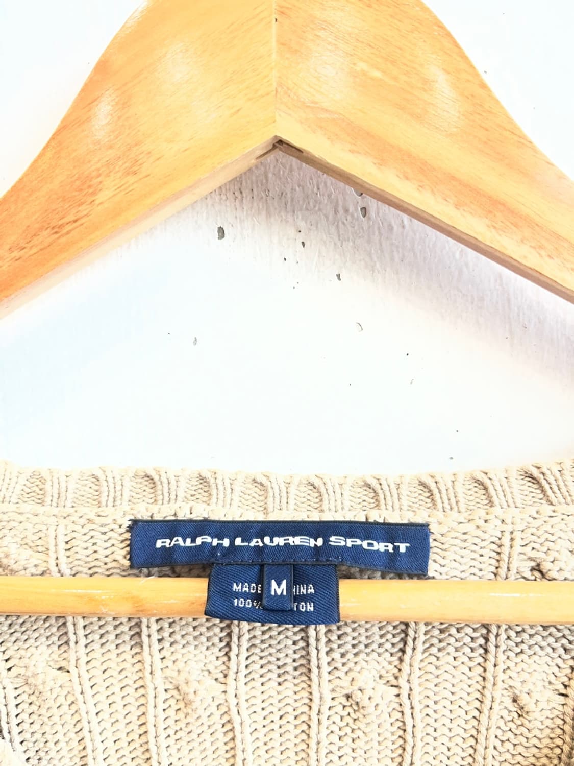 랄프로렌 케이블 브이넥 코튼 니트 우먼즈 상품이미지4