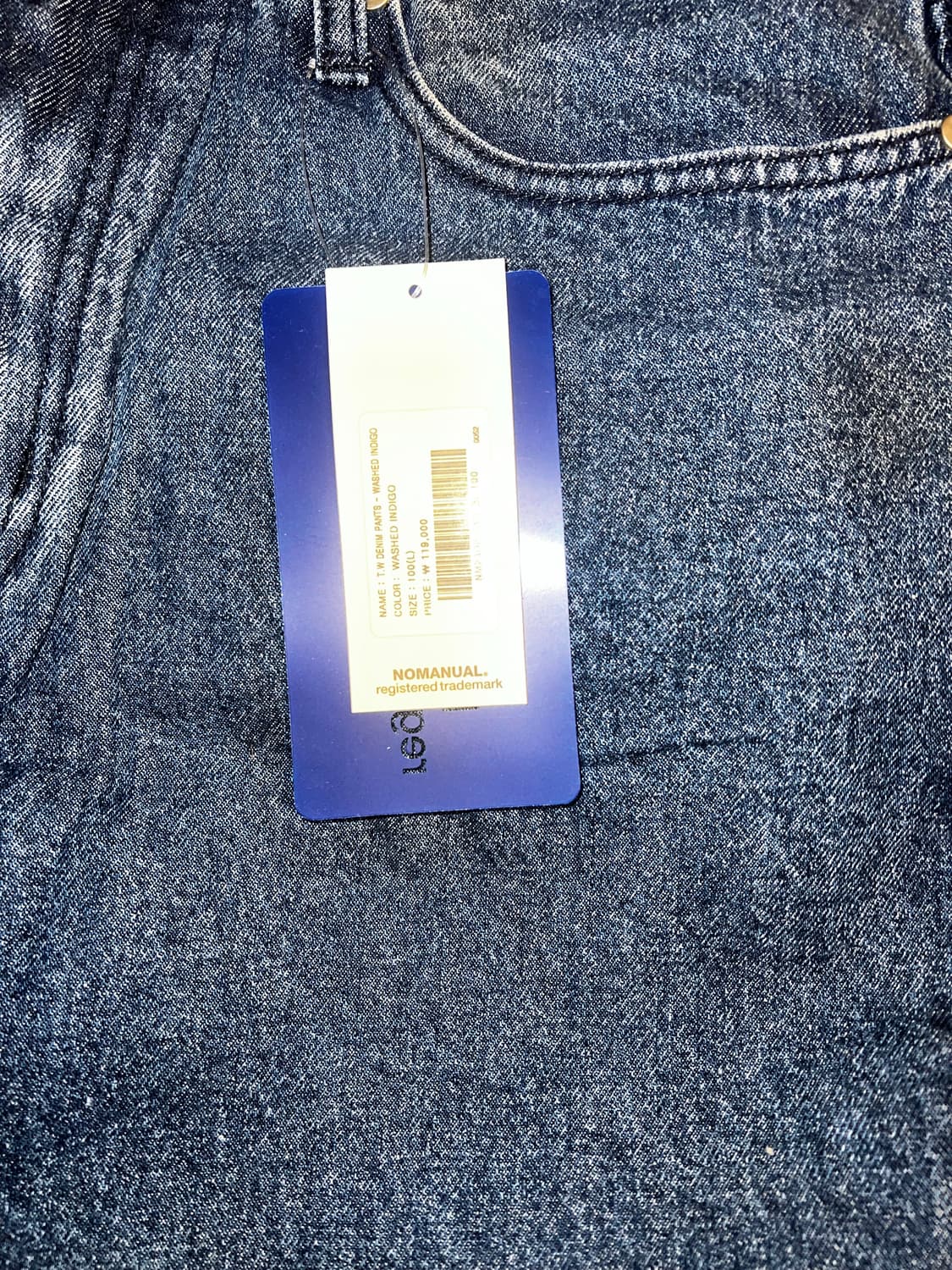 T.W DENIM PANTS - WASHED INDIGO 상품이미지2