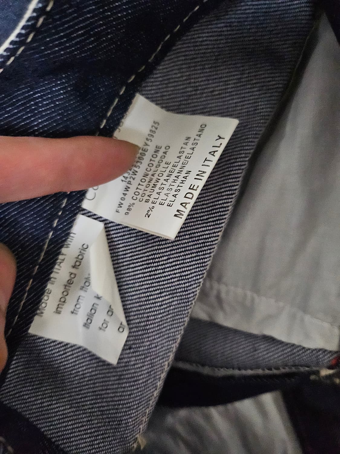 캘빈클라인 밴드 디테일 인디고 데님 팬츠 243 상품이미지3