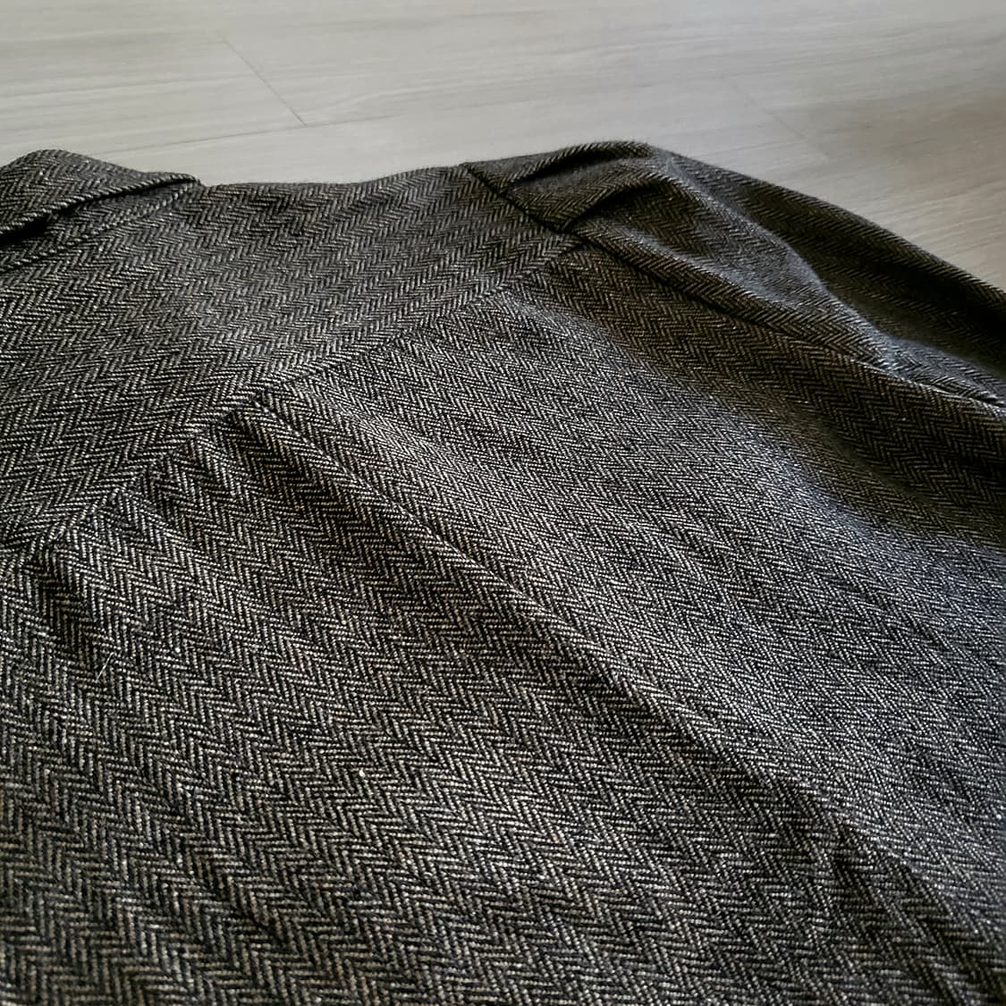 헤링본 울 셔츠 새상품 상품이미지5