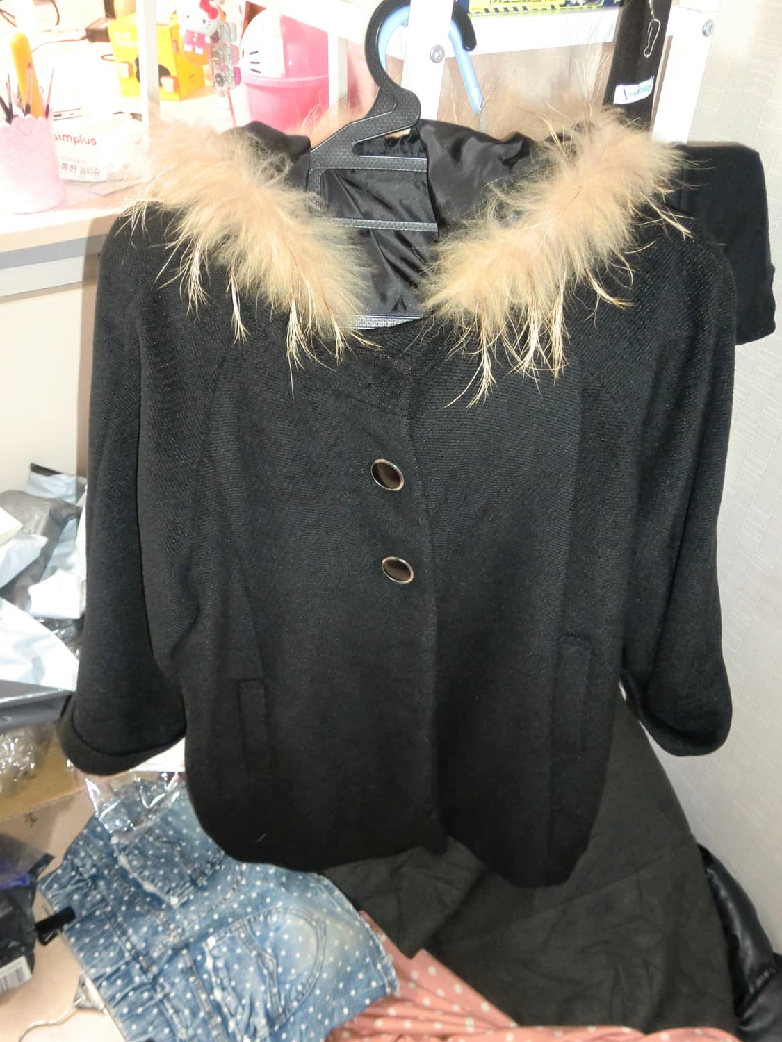 퍼 케이프 숏코트 빈티지 모리걸 하구미 러블리 상품이미지1