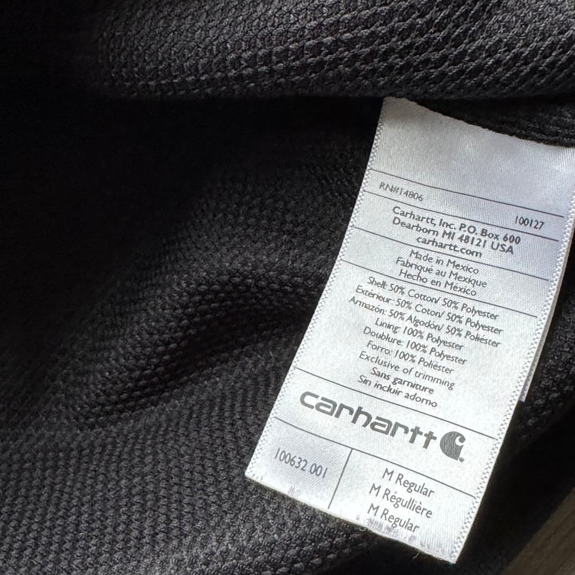 칼하트 선페이딩 후드집업 표기M (실측 105) 상품이미지5
