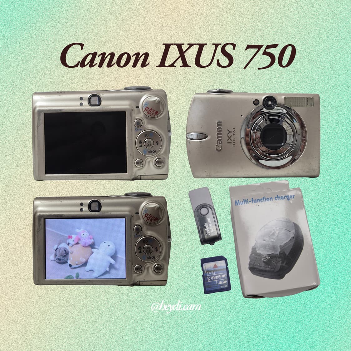 상태굿! (아일릿 원희) 캐논 ixus750 IXY700 골드 상품이미지2