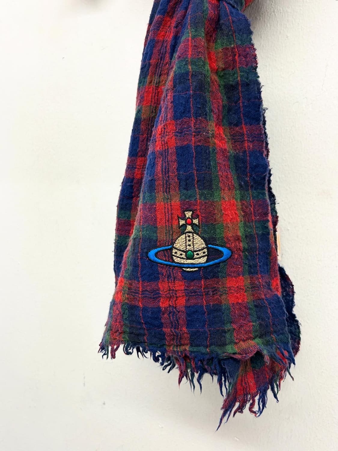 빈티지 비비안웨스트우드 체크 머플러 상품이미지2