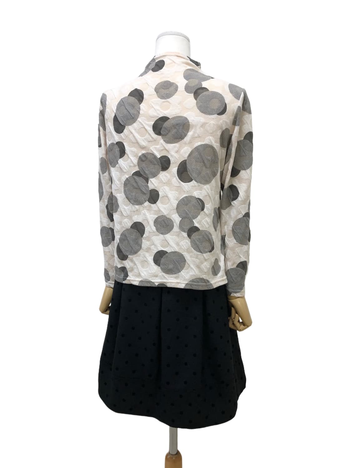 플라워 도트 터틀넥 목폴라 티셔츠 상품이미지8