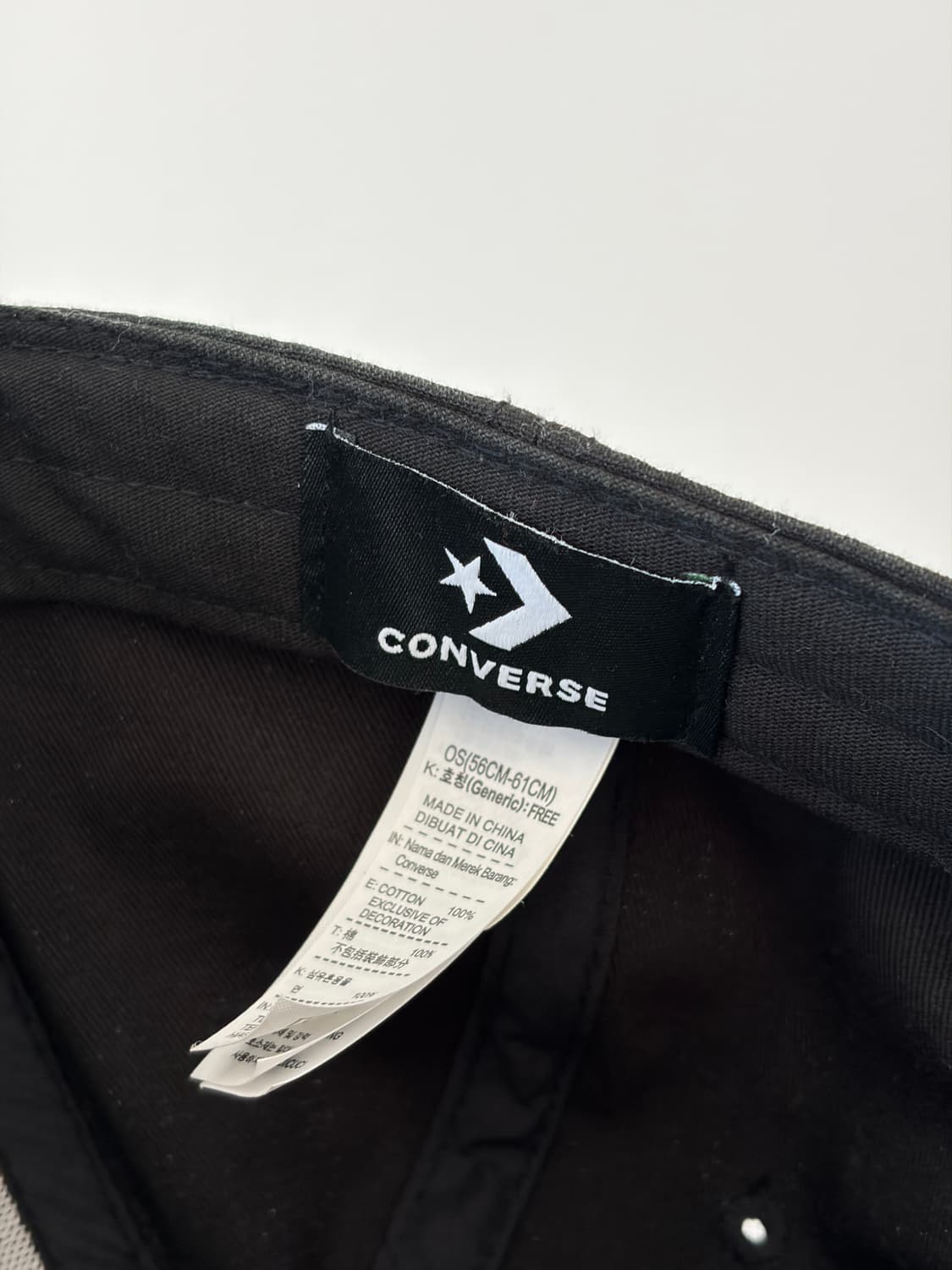 컨버스 올스타 로고 베이직 볼캡 블랙 상품이미지6