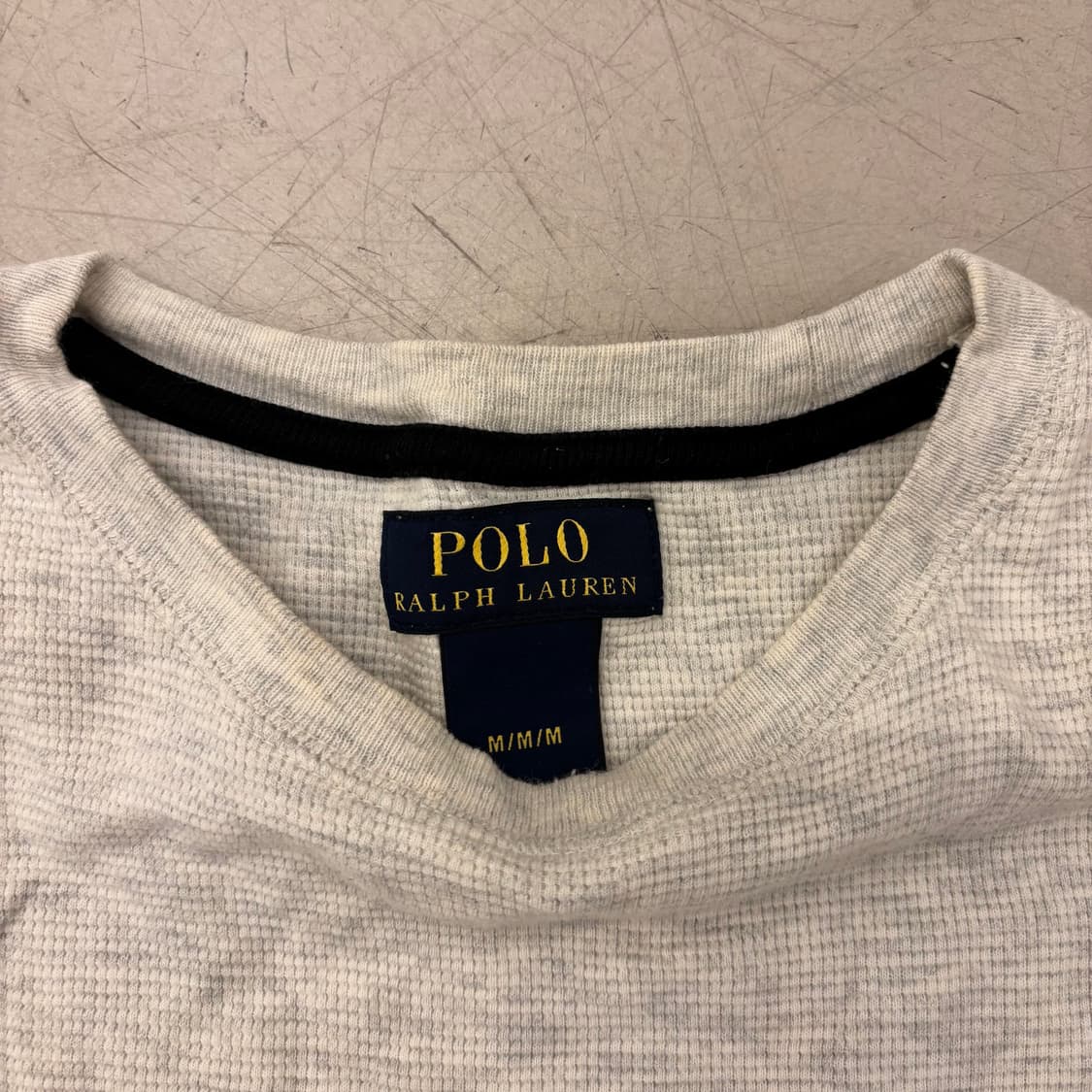 폴로 랄프로렌 그레이 와플 니트 롱슬리브 상품이미지3