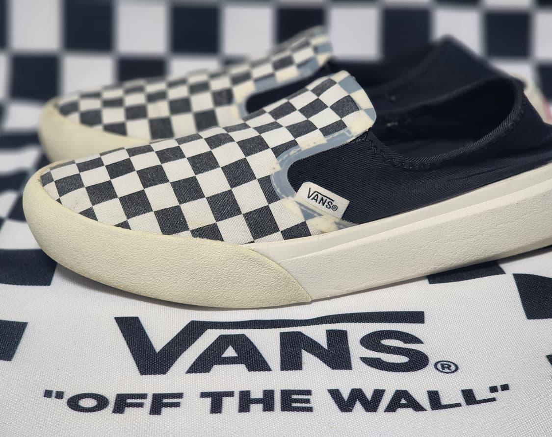 반스 체커보드 슬립온 네이비 250mm 상품이미지3