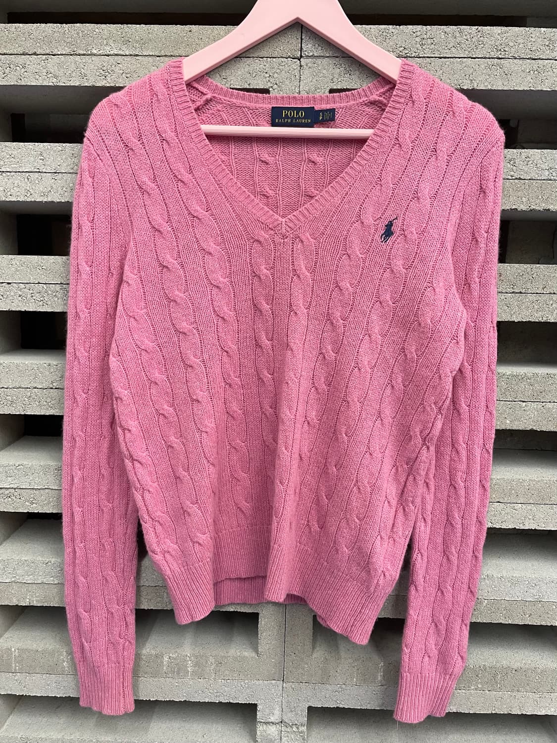 PRL 폴로 랄프로렌 캐시미어 꽈배기 니트 상품이미지3