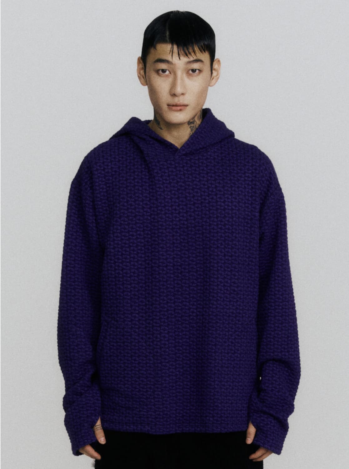 Wesken 22A/W jacquard hoodie (PURPLE) 상품이미지1