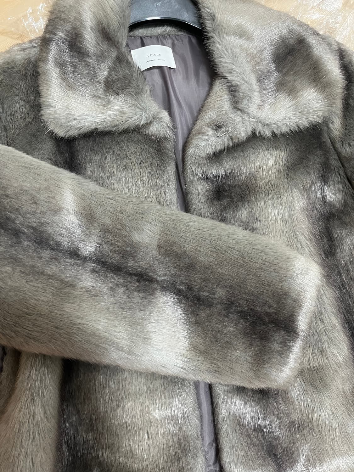 그레이 퍼 코트 상품이미지3