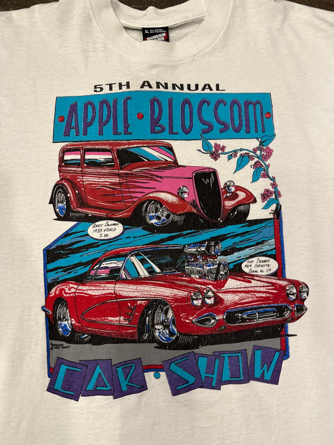 90s Made in USA 싱글 스티치 프린팅 티셔츠 XL 상품이미지3