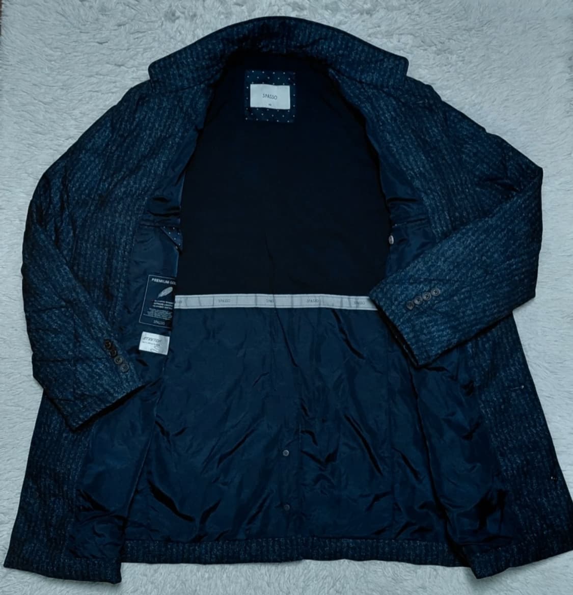 SPASSO 남성 퀼팅 구스다운 코트 105 (블랙) 상품이미지2