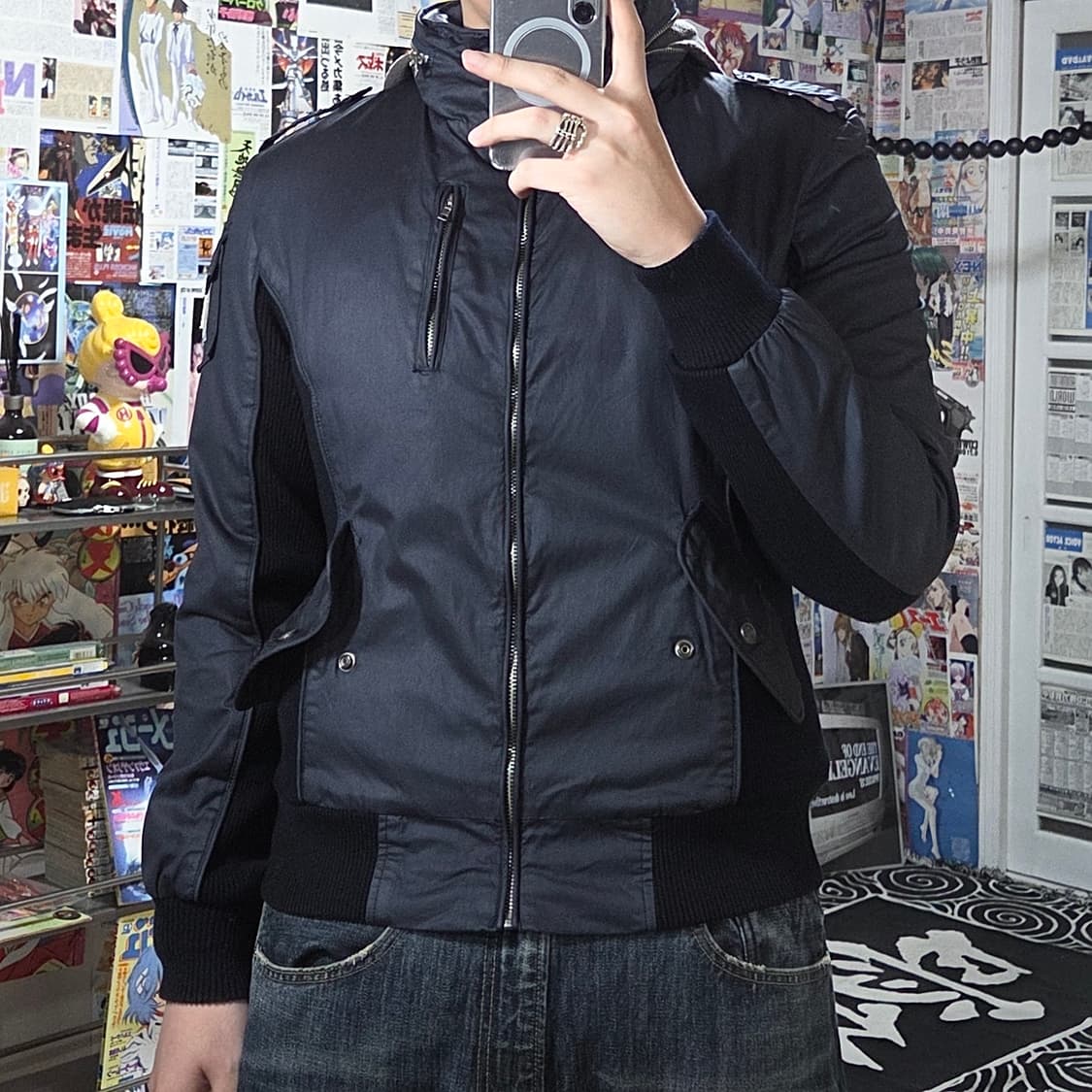 돌체앤가바나 빈티지 네이비 락시크 자켓 상품이미지2