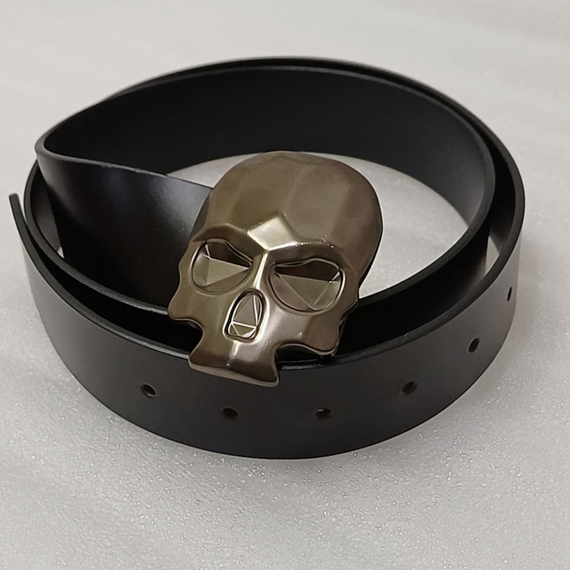 락 골프 스컬 가죽 벨트 남성 남자 L 블랙 훌륭 사랑봉봉 상품이미지2