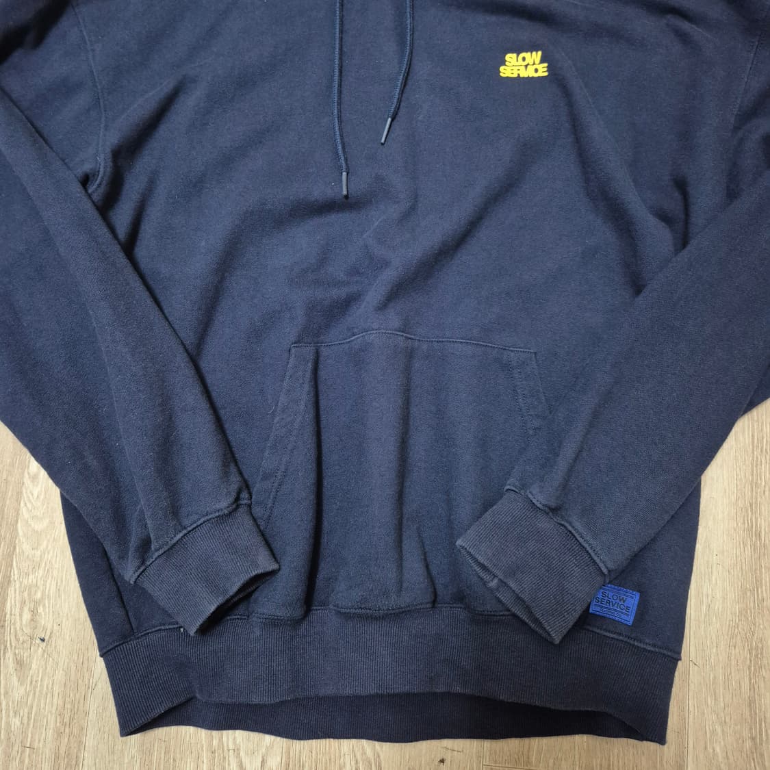 SLOW SERVICE 남성 빅로고 후드티  상품이미지3