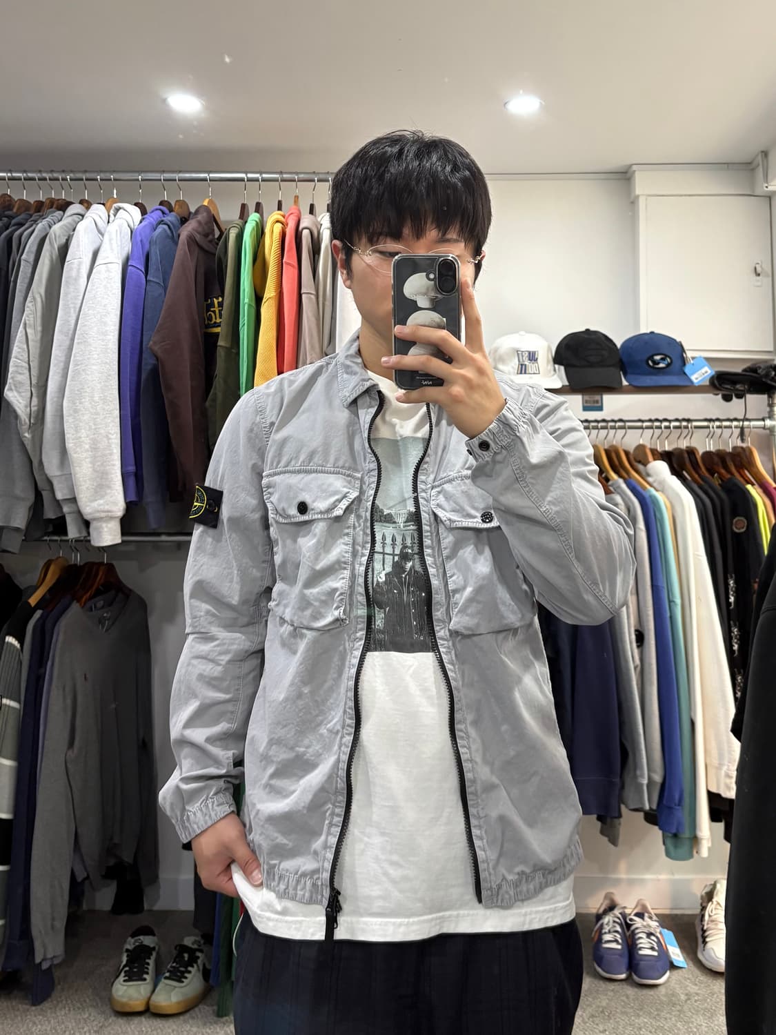 스톤아일랜드 나침반패치 셔츠 자켓 상품이미지7