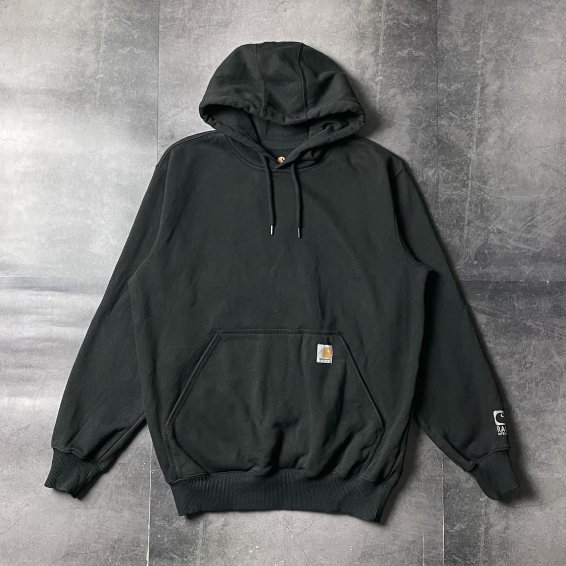 CARHARTT 칼하트 빈티지 블랙 기모 후드티 A00911 상품이미지1