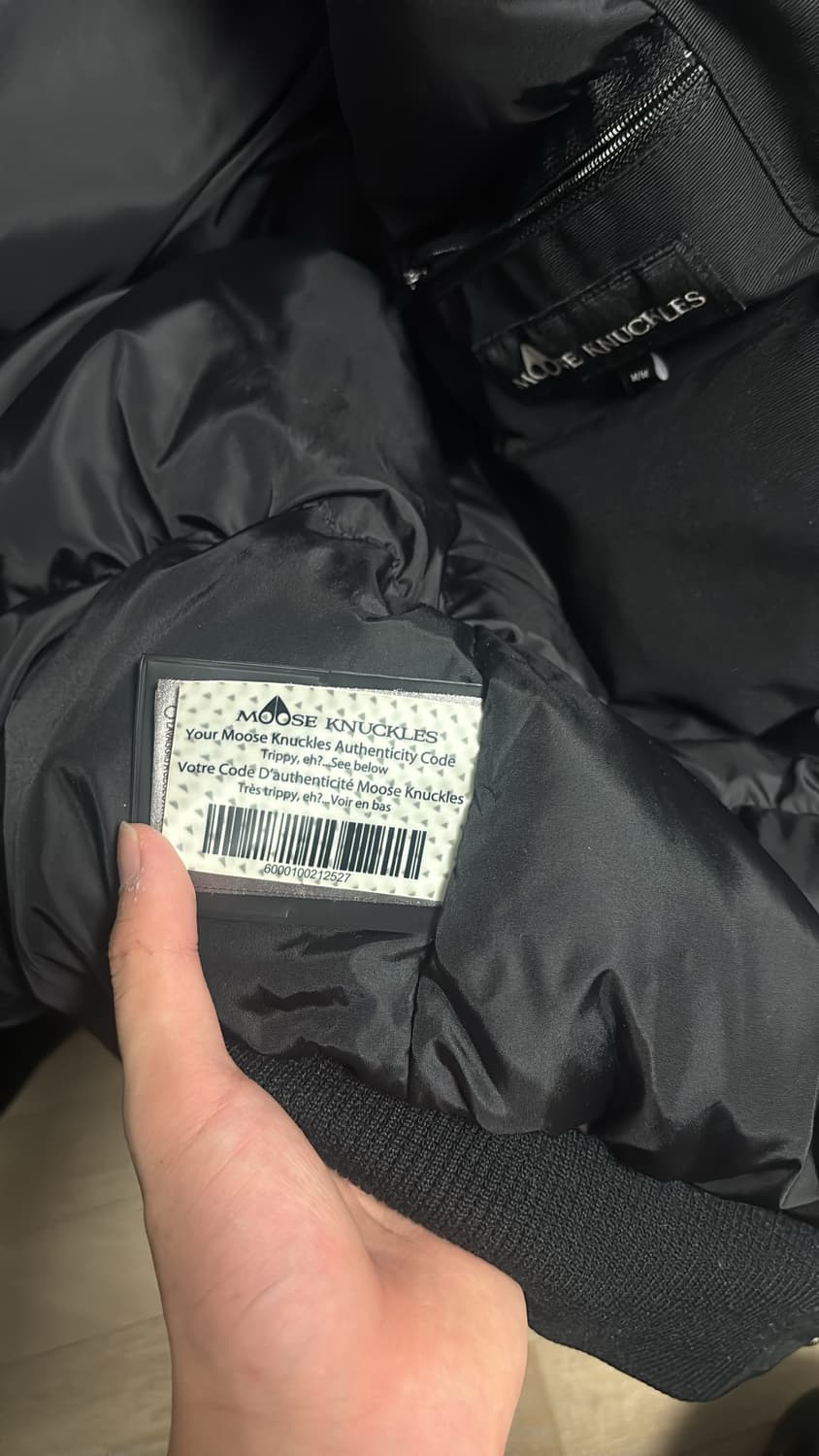 무스너클 발리스틱 봄버 블랙 폭스퍼 M/M 상품이미지4