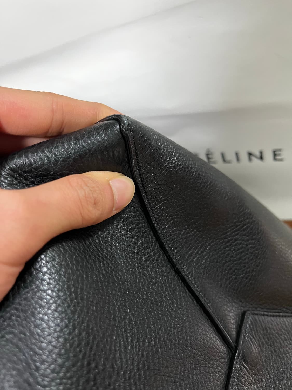 셀린느 카바스 팬텀 블랙 큰사이즈 + 사몰가 이너백 상품이미지5