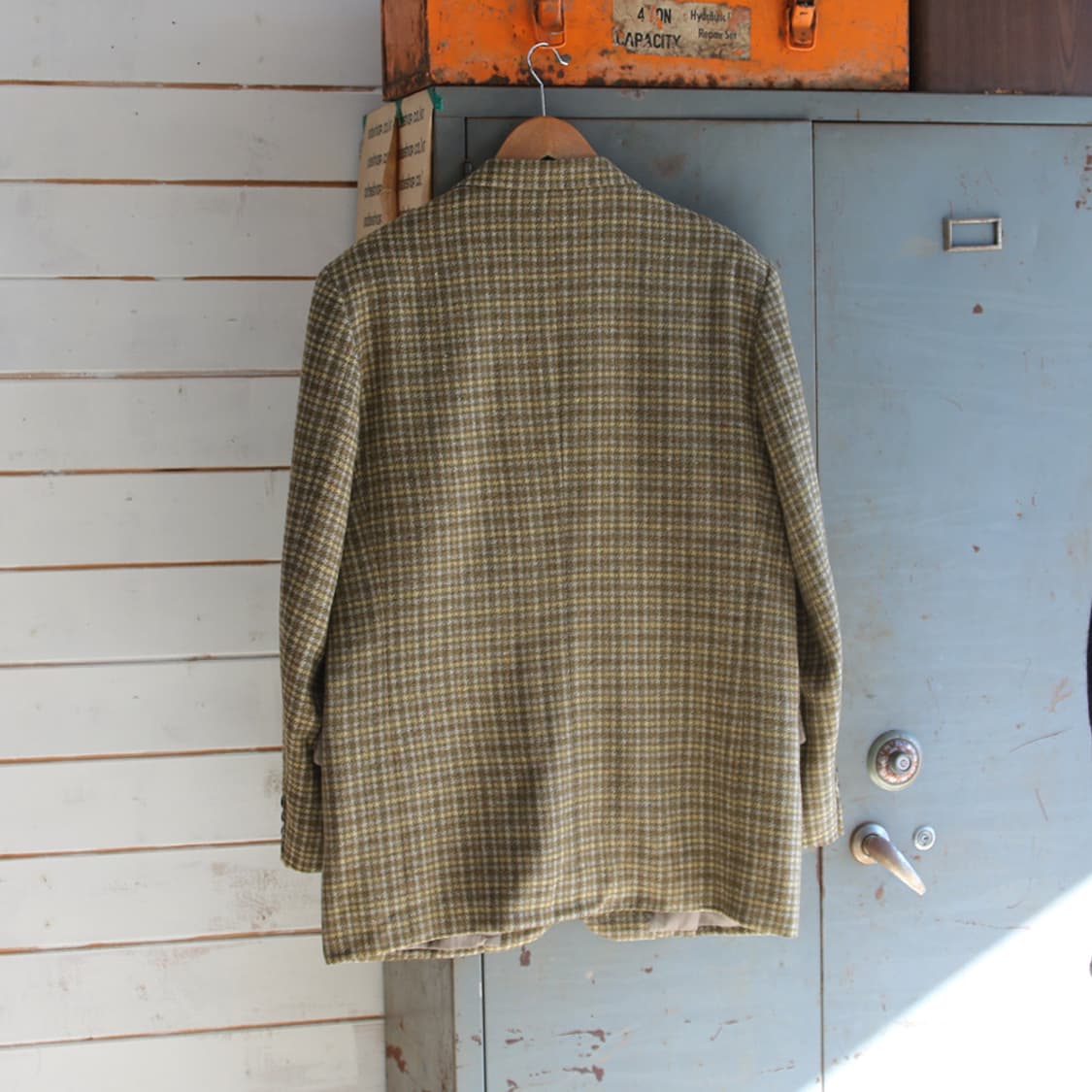 (착용컷) carven 모직 체크 블레이져 (남성용 105) 상품이미지2