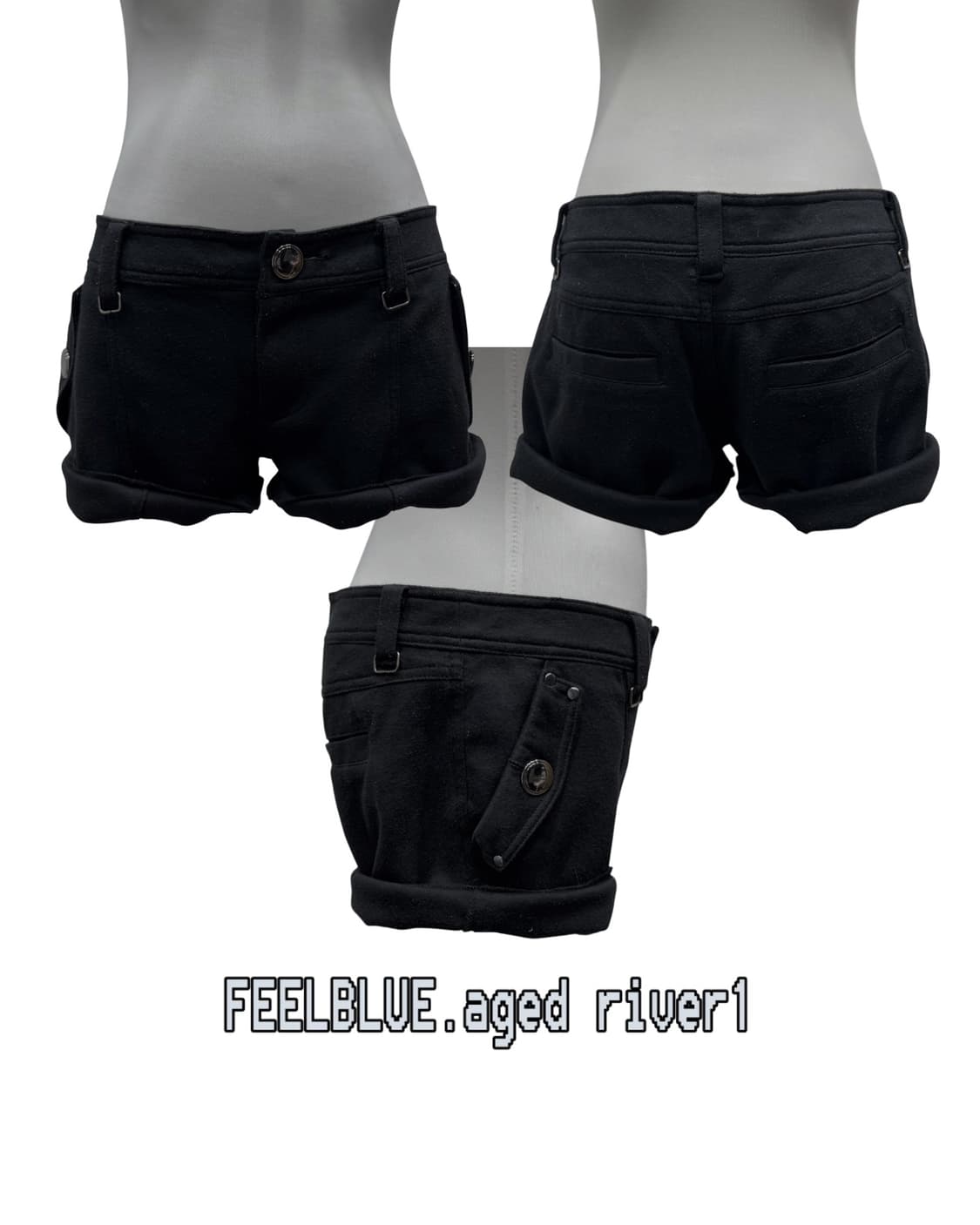 Punk Layered Gray Set 펑크 블랙&그레이 3pcs 세트 상품이미지6