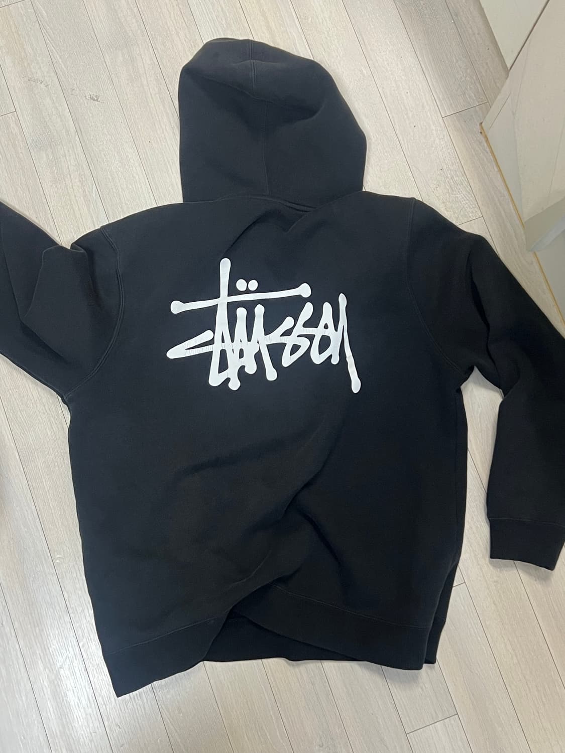 스투시 후드티 베이직 블랙 L 상품이미지1