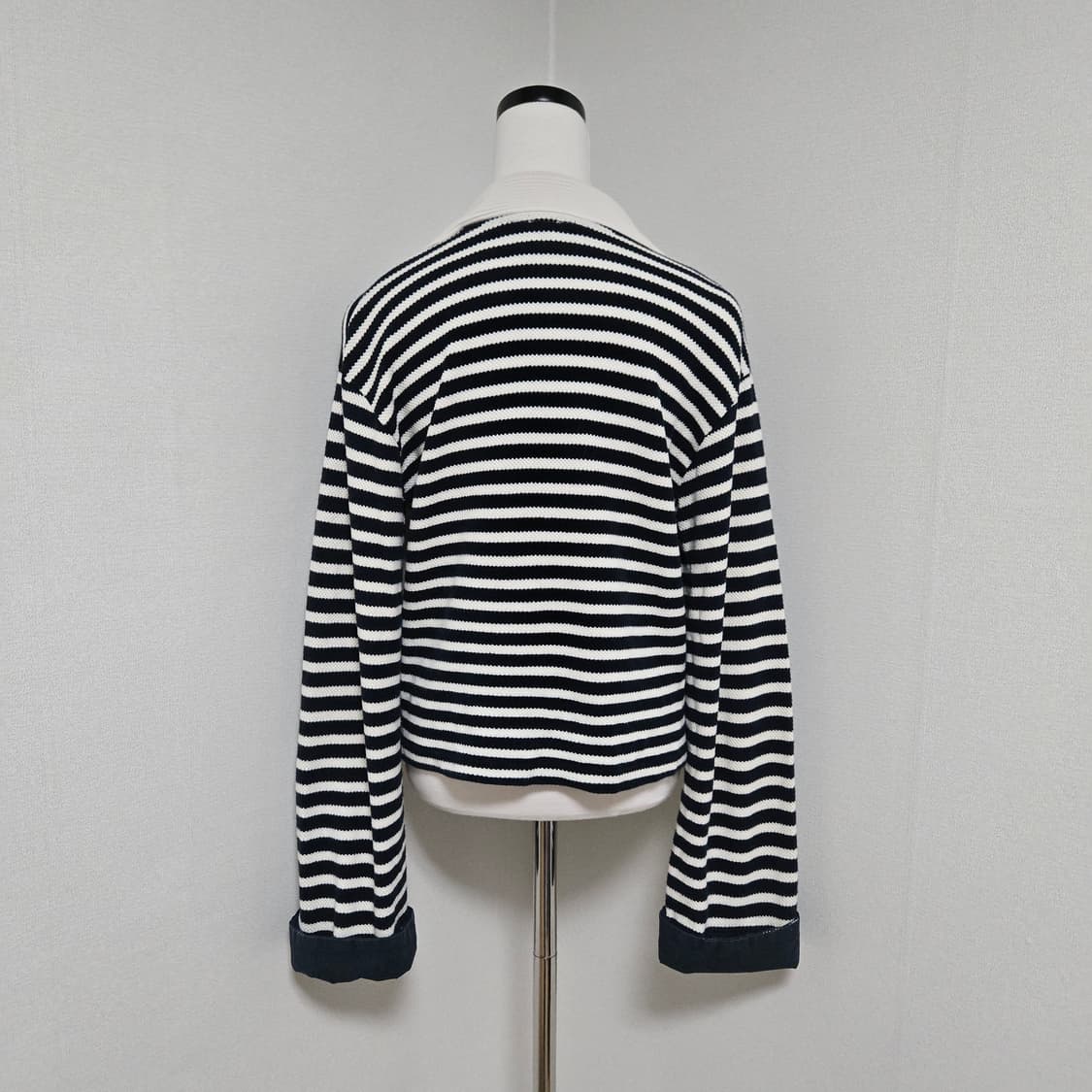 앳코너 스트라이프 와플 긴팔 티셔츠 / 여성 티셔츠/ 여성 카라티셔츠 상품이미지10