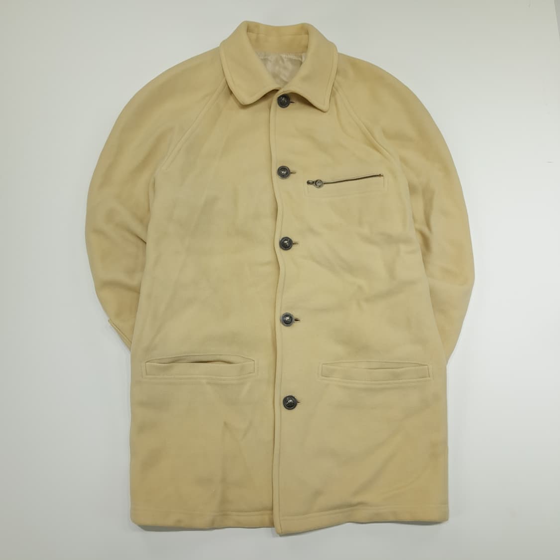 CN850 M 베르사체 메두사 베이지 울 롱코트 상품이미지1