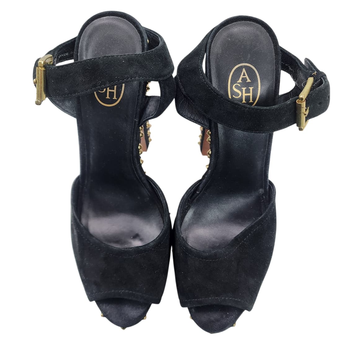 [38] ASH 아쉬 스웨이드 통굽 플랫폼 하이힐 상품이미지4