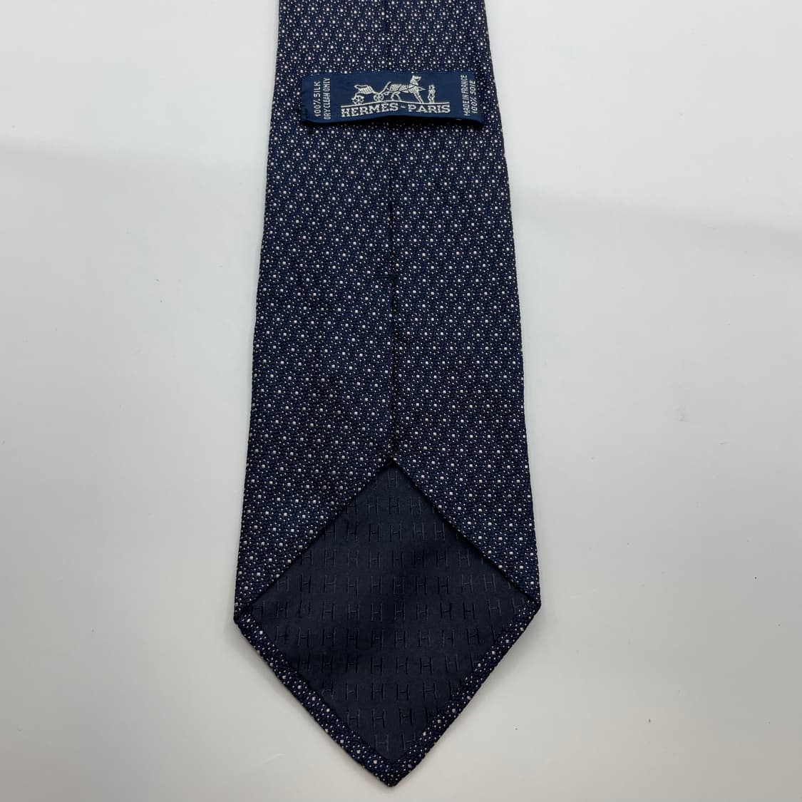 716) 에르메스(HERMES) 패턴 넥타이(미세오염) 상품이미지4