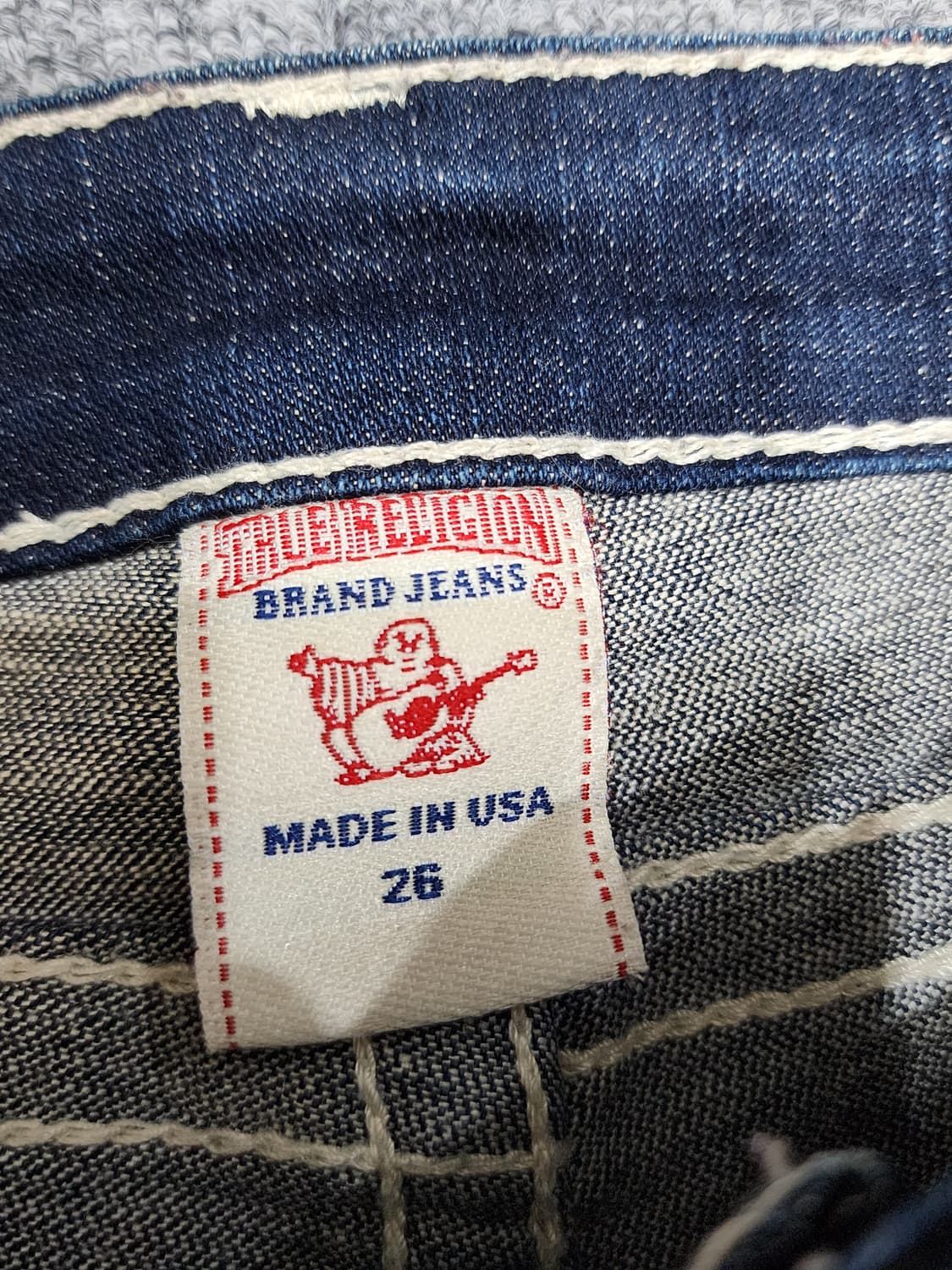 트루릴리젼 JOEY 백포켓 큐빅 로우라이즈 부츠컷 데님팬츠 청바지 26 상품이미지9