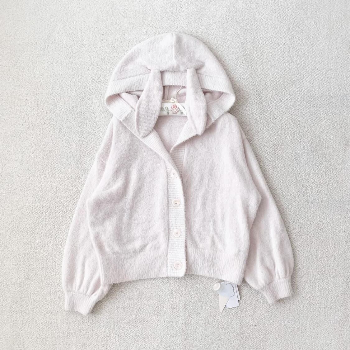 젤라또피케 베이비핑크 우사미미 가디건 상품이미지1