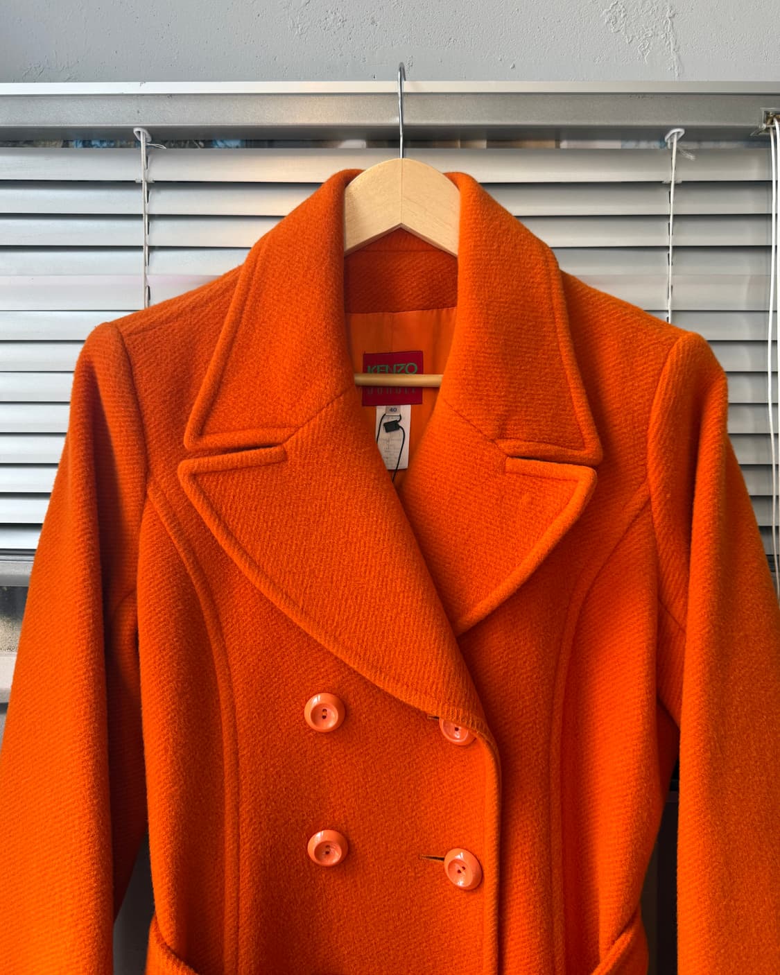 KENZO JUNGLE 80-90s double mohair coat 상품이미지3